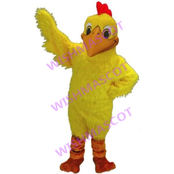 Brisk Yellow Rooster Mascot Costume