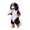 Breathless Tricolor Dog Mascot Costume