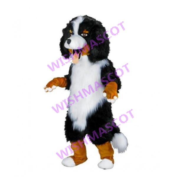 Breathless Tricolor Dog Mascot Costume