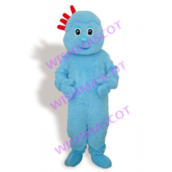 Night Garden Light Blue Doll Mascot Costume