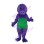 Purple Shaved Head Dinosaur Mascot Costume