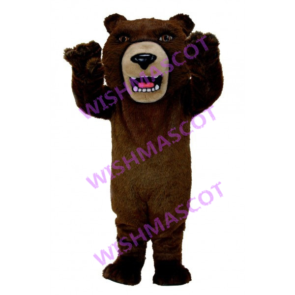 Horrifying Brutal Brown Bear Mascot Costume