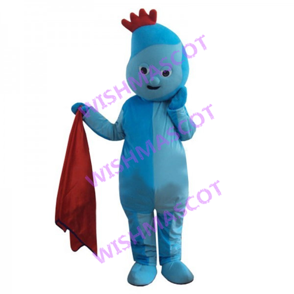 Night Garden Blue Igglepiggle Mascot Costume