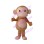 Short Monkey Mascot Costume With Big Mouth