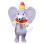 Cartoon Elephant With Shawl Mascot Costume