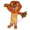 Abrupt Male Lion Mascot Costume With Sharp Claws