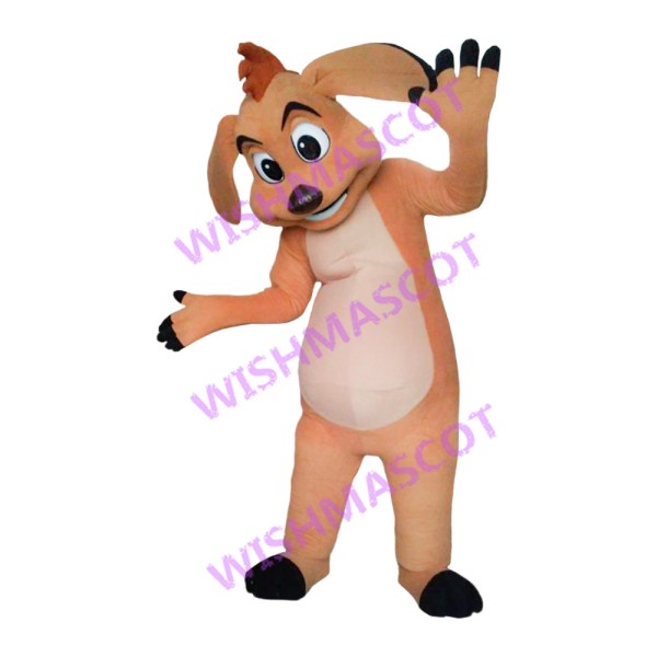 Lively Dog Mascot Costume Over The Moon
