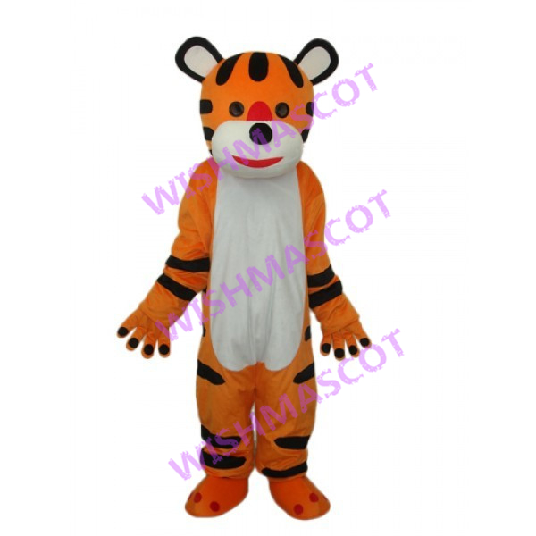 Cartoon Style Little Tiger Mascot Costume
