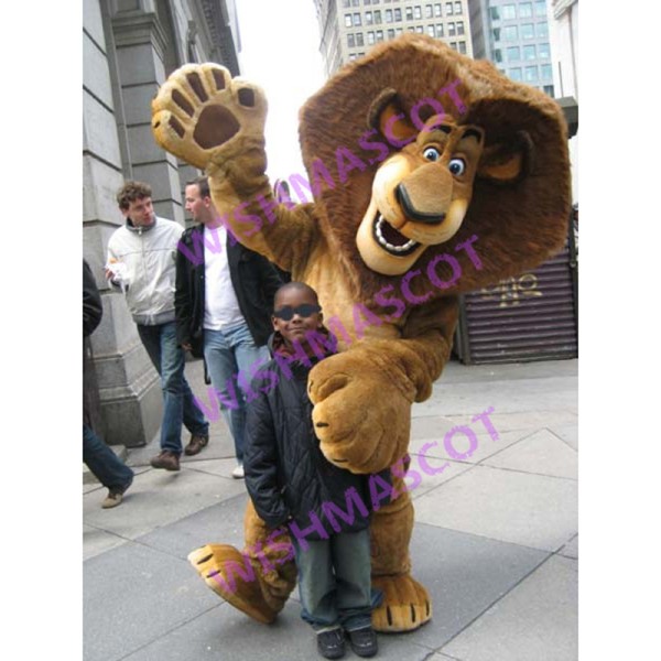 Passionate Friendly Lion Mascot Costume
