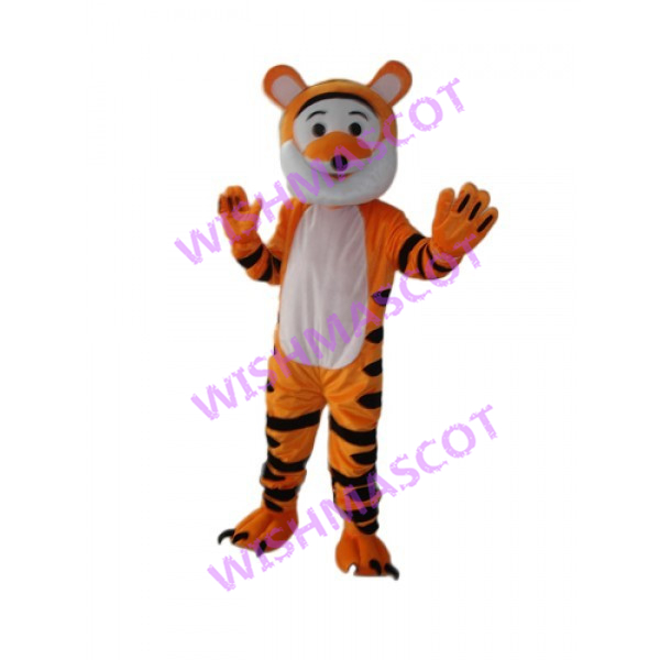 Convivial Jumping Tiger Mascot Costume
