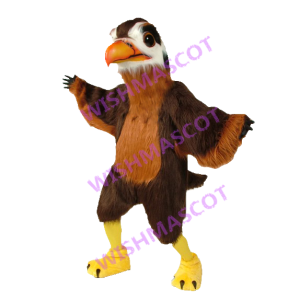 Variegated Perching Eagle Mascot Costume