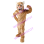 Roaring Light Brown Tiger Mascot Costume