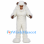 Horned Apeman Mascot Costume On Snow Mountain