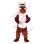 Funny Dog Mascot Costume With White Fur On Face