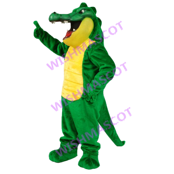 Fat Crocodile With Open Mouth Mascot Costume