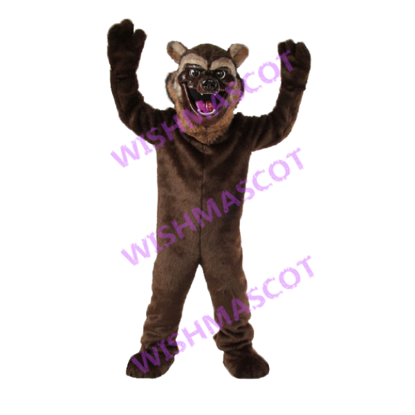 Powerful Scary Brown Bear Mascot Costume