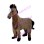 Agile Brown Horse Mascot Costume
