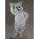 Smiling Pure White Bear Mascot Costume