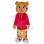 Orange Tiger Wearing Sports Coat Mascot Costume