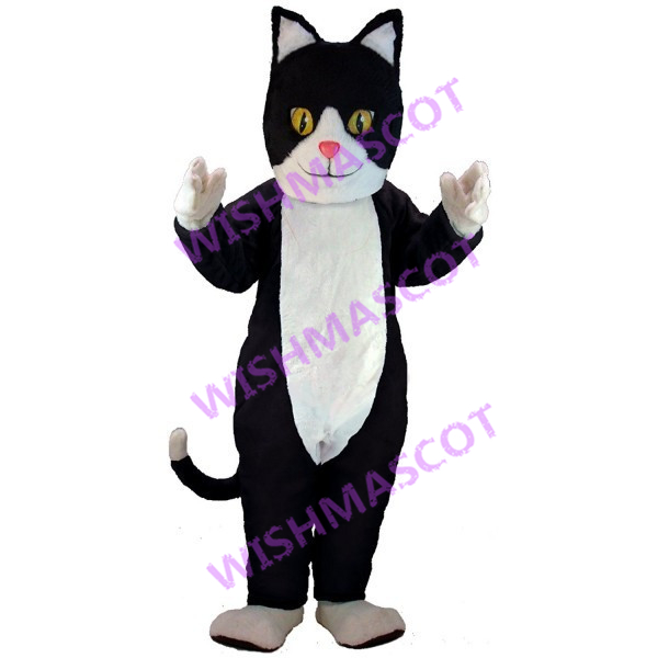 Frank Black & White Cat Mascot Costume