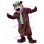 Tall Bear With Green Gentleman Hat Mascot Costume