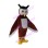 Brown Owl With Furry Face Mascot Costume