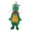 Cartoon Crocodile With White Hat Mascot Costume