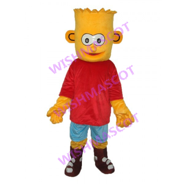 Naughty Boy Bart Simpson Mascot Costume