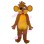 Cartoon Mouse With Blindfold Mascot Costume