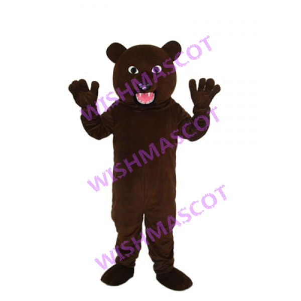 Fiercely Wild Brown Bear Mascot Costume