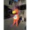 Cartoon Orange Dragon Mascot Costume