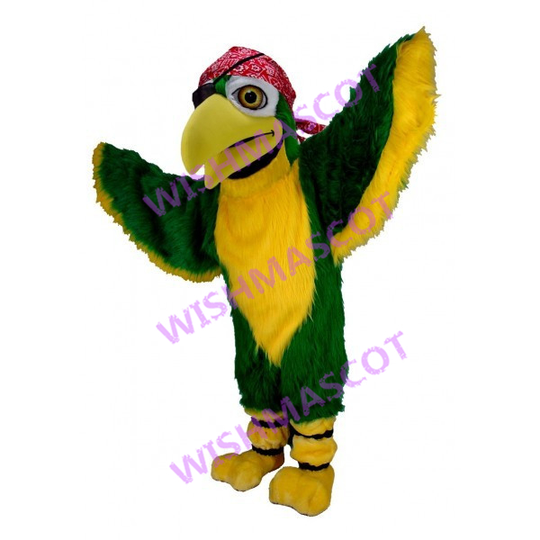 Winged Eagle With Scarf Mascot Costume