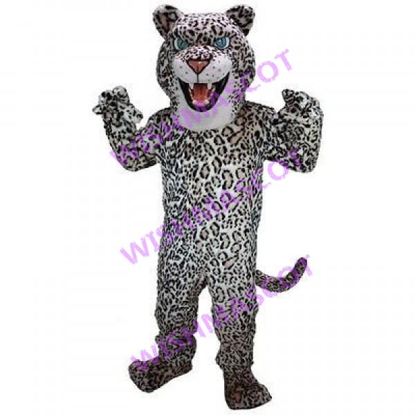 Powerful Leopard With Blue Eyes Mascot Costume