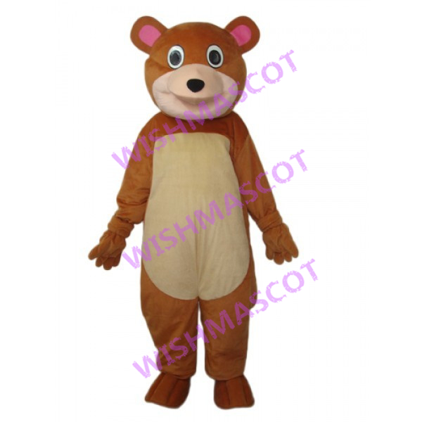 Cartoon Brown Mouse Mascot Costume
