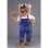 Teddy Bear With Casual Set Mascot Costume