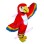 Red Bird With Colorful Wings Mascot Costume