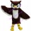 Hairy Brown & White Owl Mascot Costume