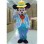 Mickey In Blue Striped Suit Mascot Costume