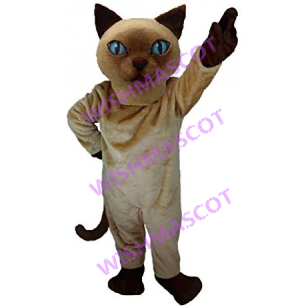 Haughty Blue-eyed Cat Mascot Costume