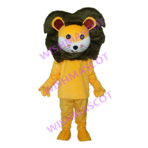 Cartoon Little Yellow Lion Mascot Costume