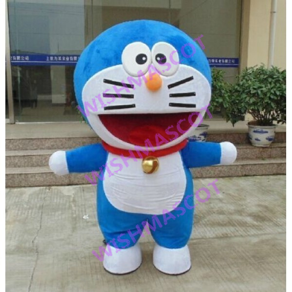 Doraemon Wearing Bell Mascot Costume