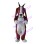 Unhappy Dog With Antenna Ears Mascot Costume