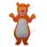 Optimistic Orange Bear Mascot Costume