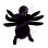 Scary Black Hairy Spider Mascot Costume
