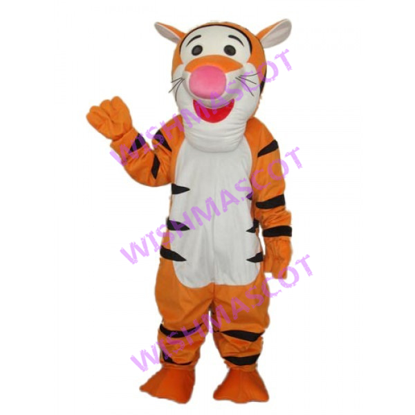 Impatient Reckless Jumping Tiger Mascot Costume