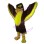 Fierce Winged Furry Eagle Mascot Costume