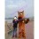 Scooby Doo Wearing Green Collar Mascot Costume