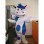 Likable Blue & White Cow Mascot Costume