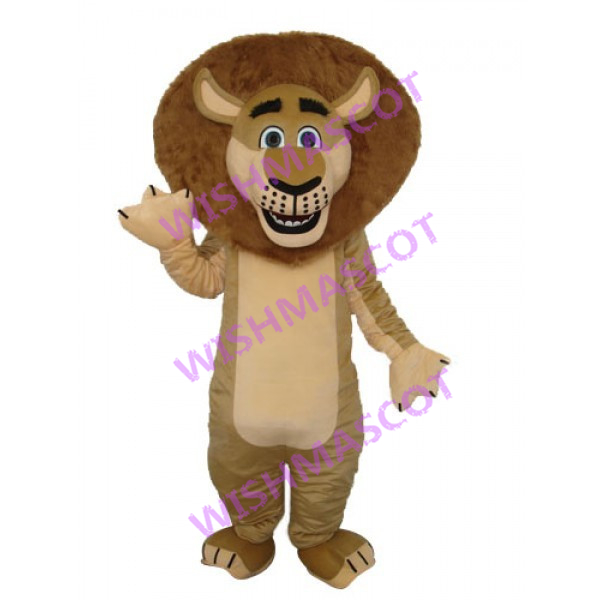 Little Lion With Thick Mane Mascot Costume