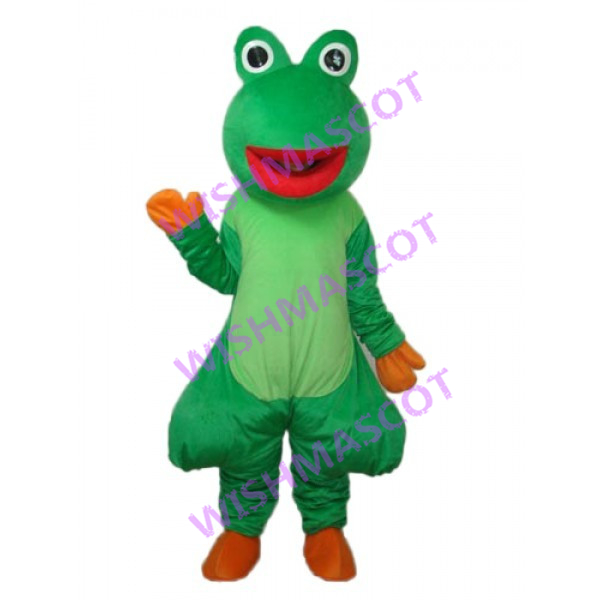 Frog Sister With Red Lips Mascot Costume